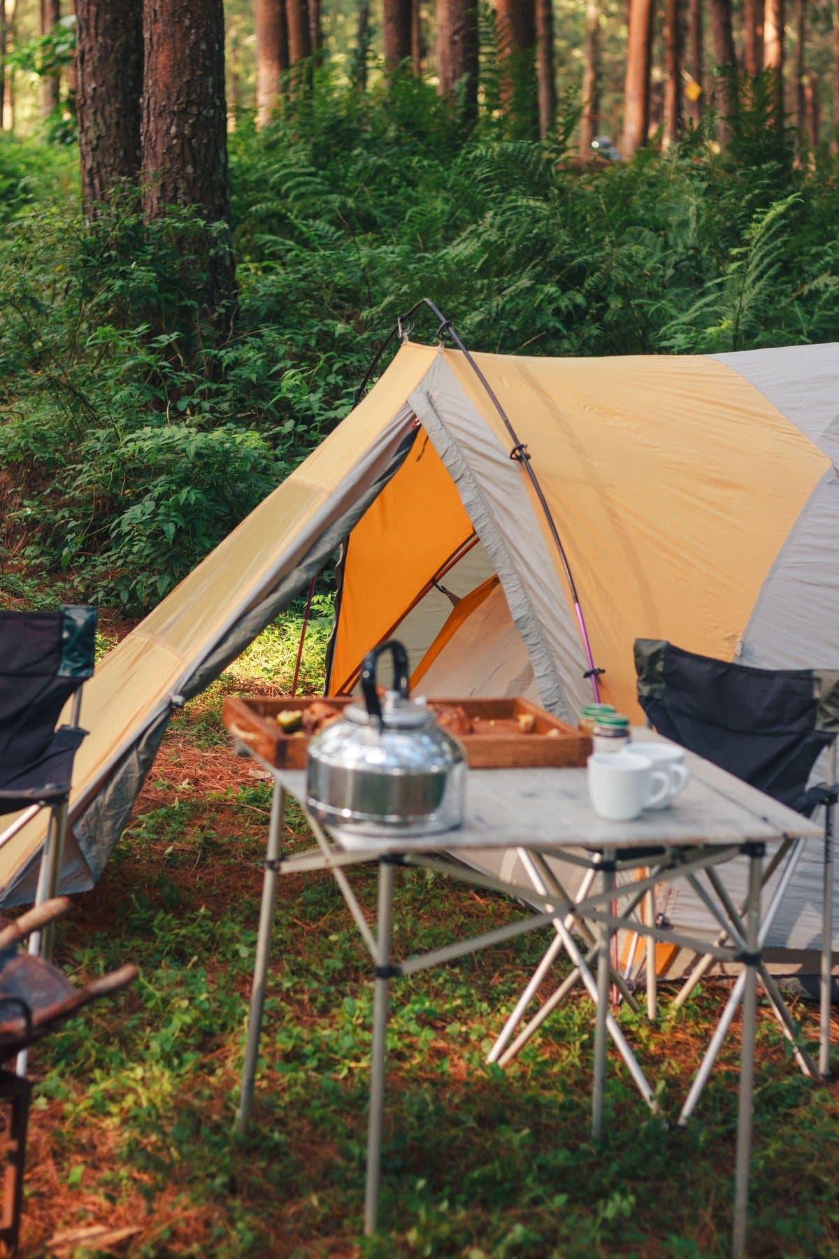 Camping table set for outdoor equipment in Zimbabwe